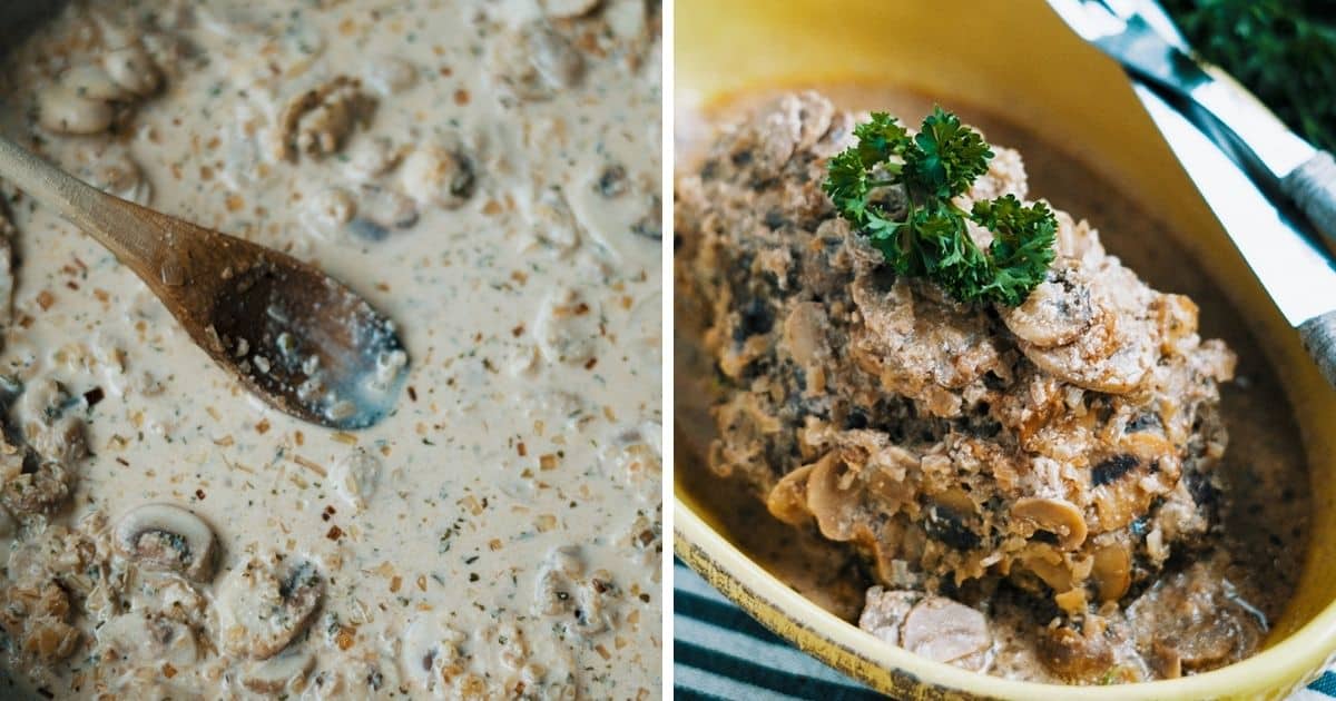 Slow Cooker Beef With MushroomOnion Sauce Recipe Paleo Leap