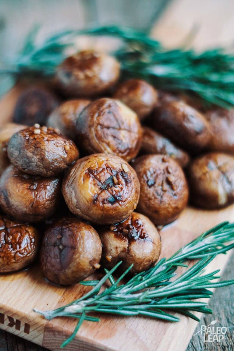 Balsamic Rosemary Mushrooms Recipe Paleo Leap