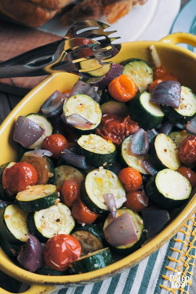 Roasted Italian Zucchini and Tomatoes Recipe | Paleo Leap