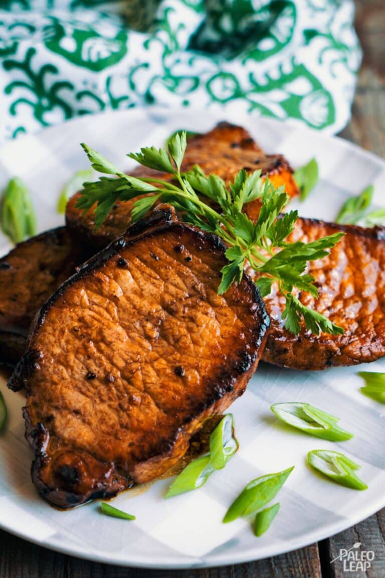 Blueberry Glazed Pork Chops Recipe Paleo Leap