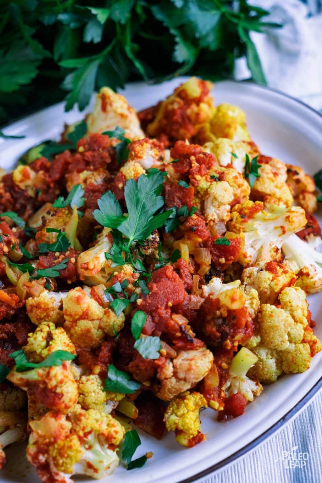 Curry Cauliflower and Tomatoes Recipe | Paleo Leap
