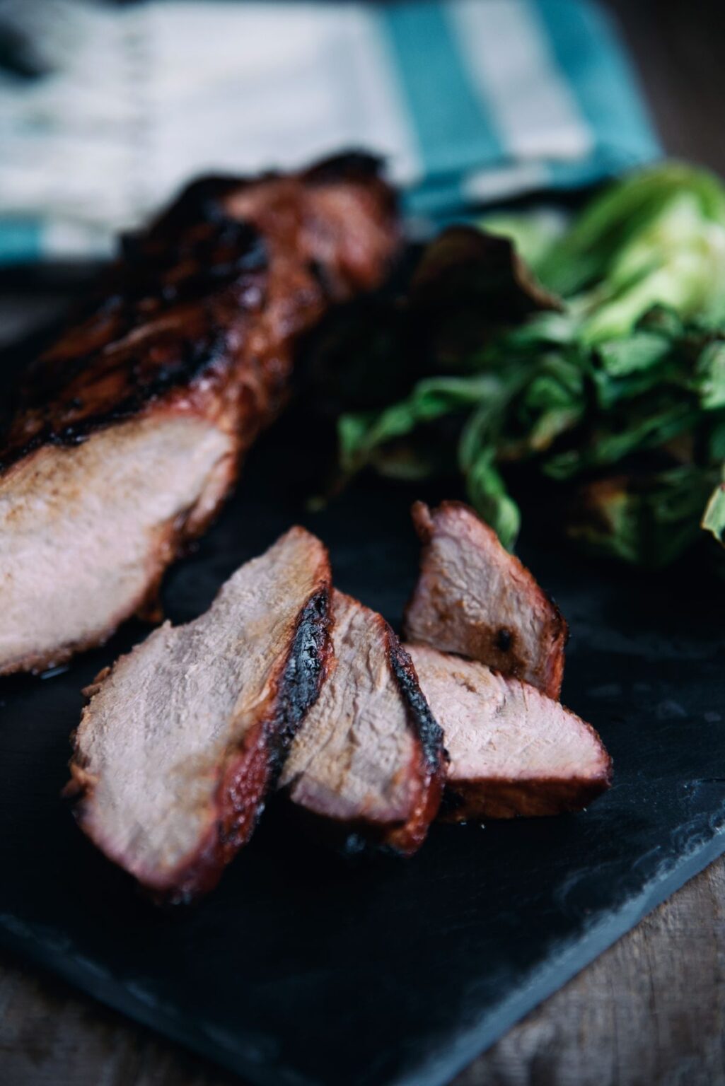 Five Spice Pork Tenderloin With Grilled Bok Choy Recipe Paleo Leap