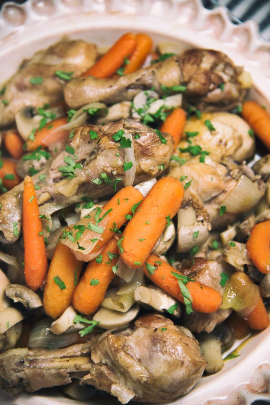 Dutch Oven Chicken Drumsticks and Vegetables Recipe Paleo Leap