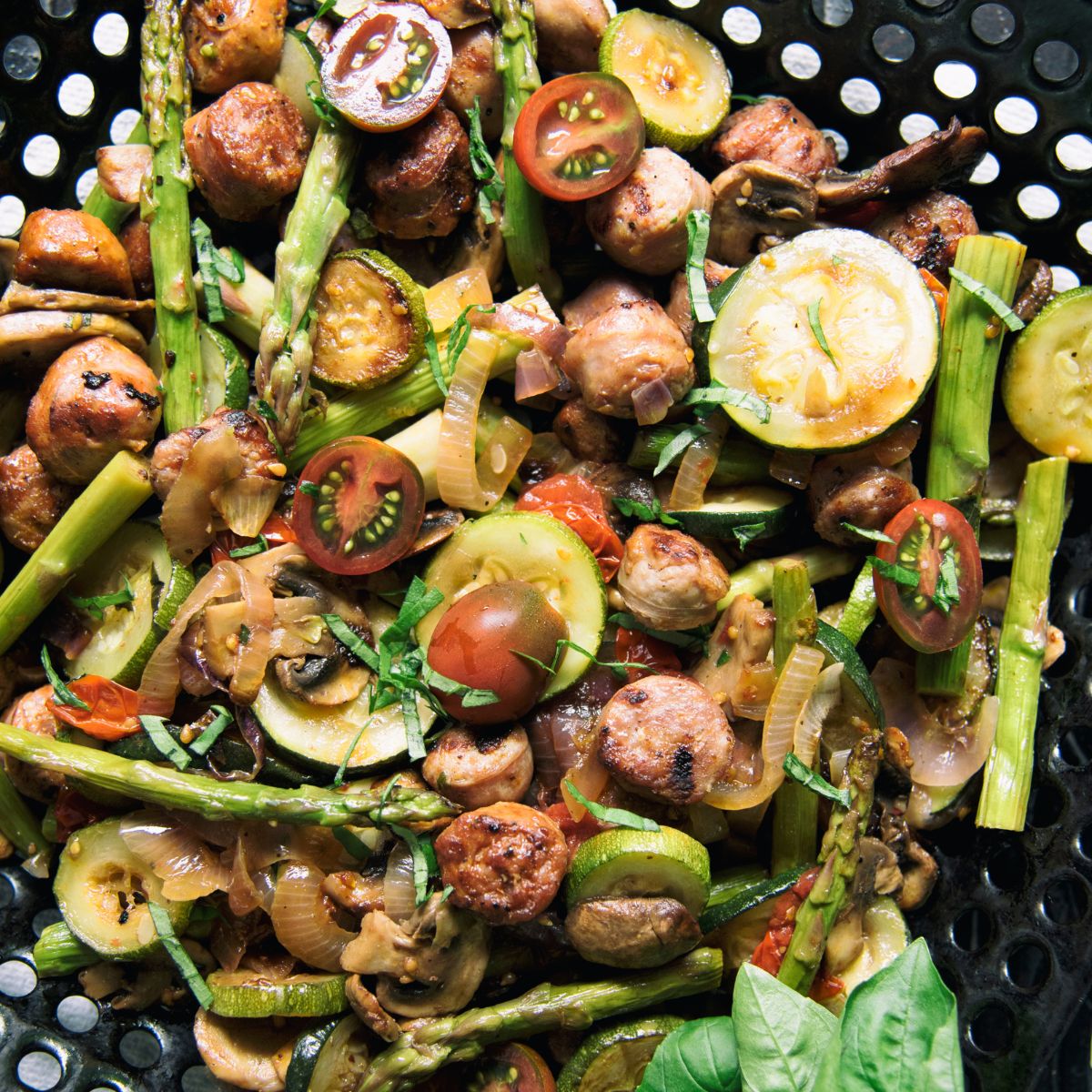 Grilled Sausages with Summer Vegetables Recipe: How to Make It