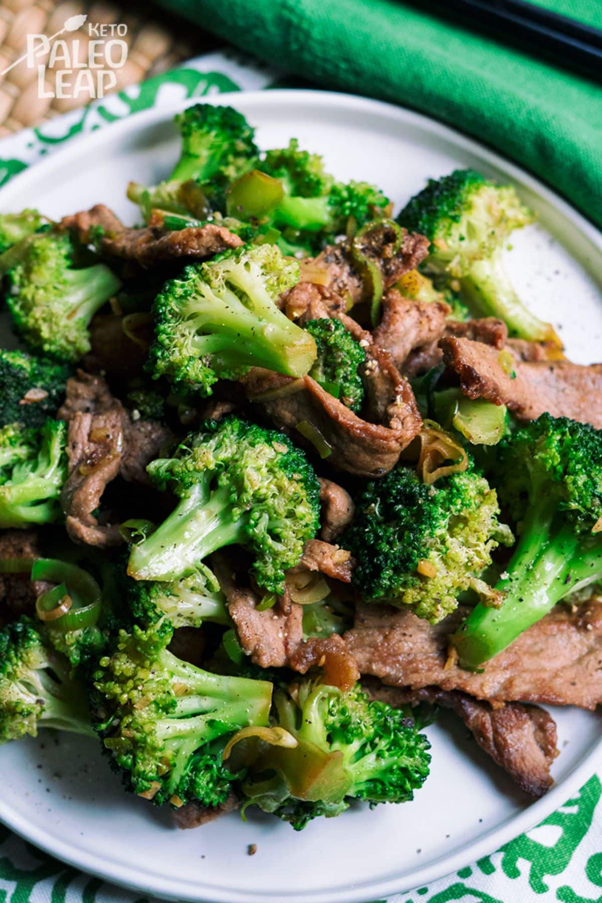 Beef Broccoli in a plate