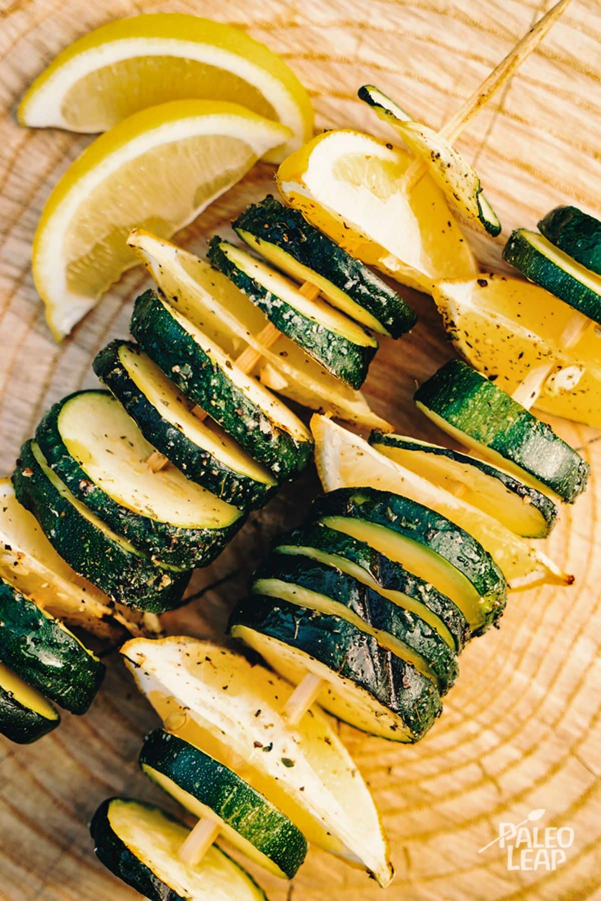 Grilled Zucchini Skewers freshly grilled