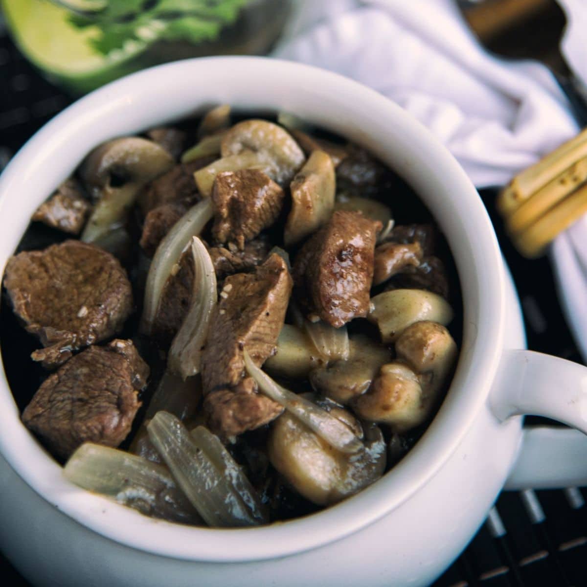 Paleo Mushroom Beef Stew featured