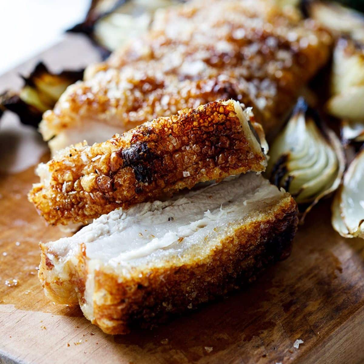 Salt and pepper pork belly with perfect crispy crackling - Simply