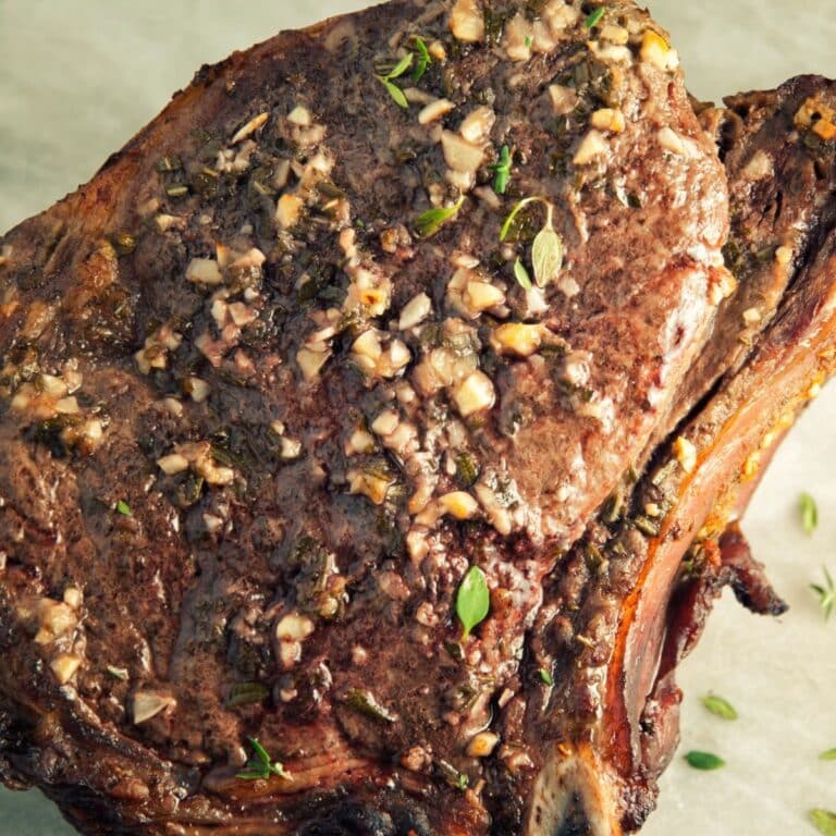 Beef Rib Roast with Horseradish and Herbs Quick And Easy Paleo