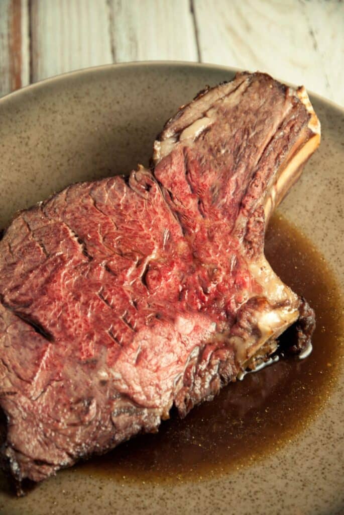 Beef Rib Roast with Green Peppercorn Sauce Paleo Leap