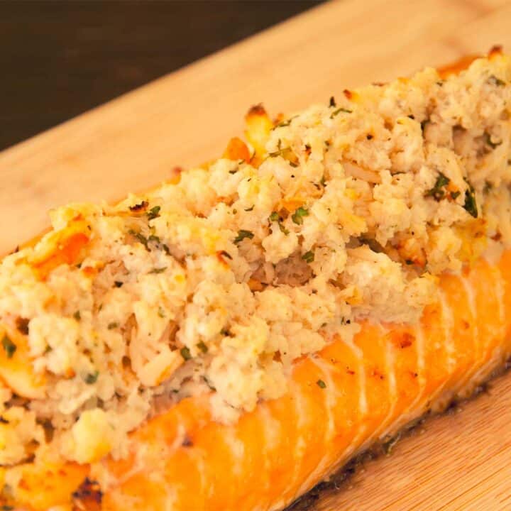 Crab Stuffed Salmon | Paleo Leap