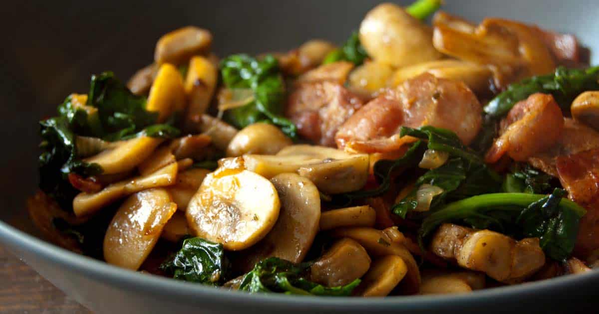 Bacon, Spinach and Mushroom Casserole | Paleo Leap
