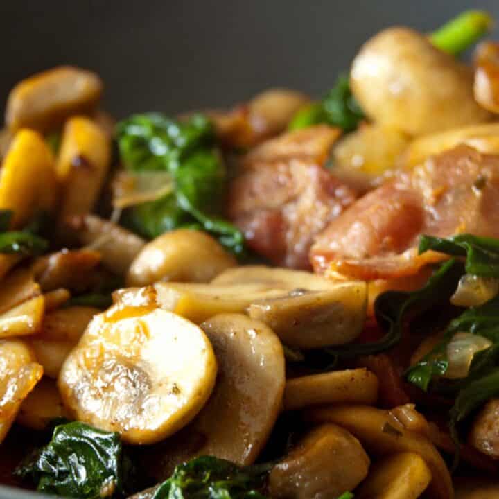 Bacon, Spinach and Mushroom Casserole | Paleo Leap