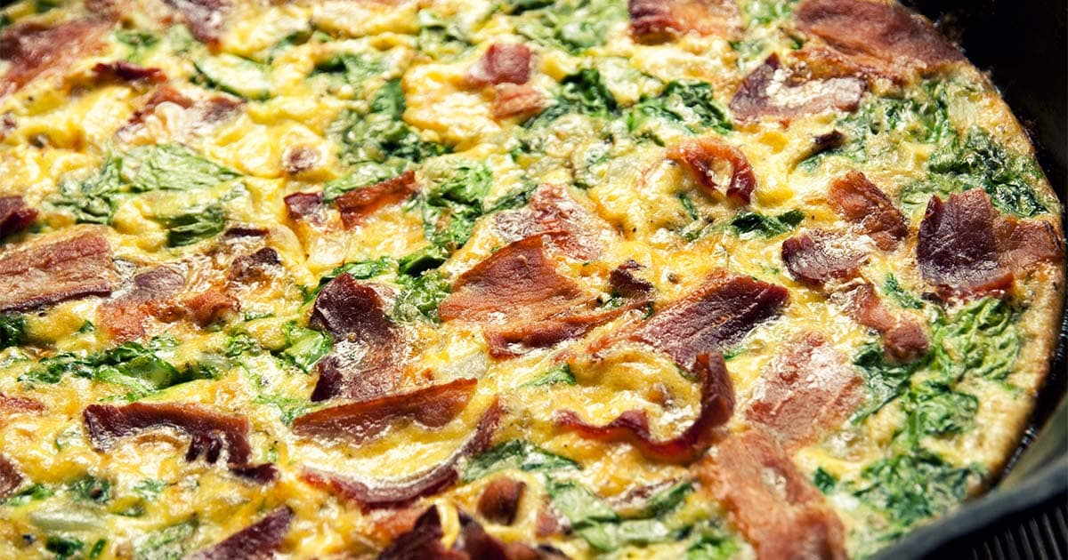 Bacon and Spinach Frittata | Paleo Leap